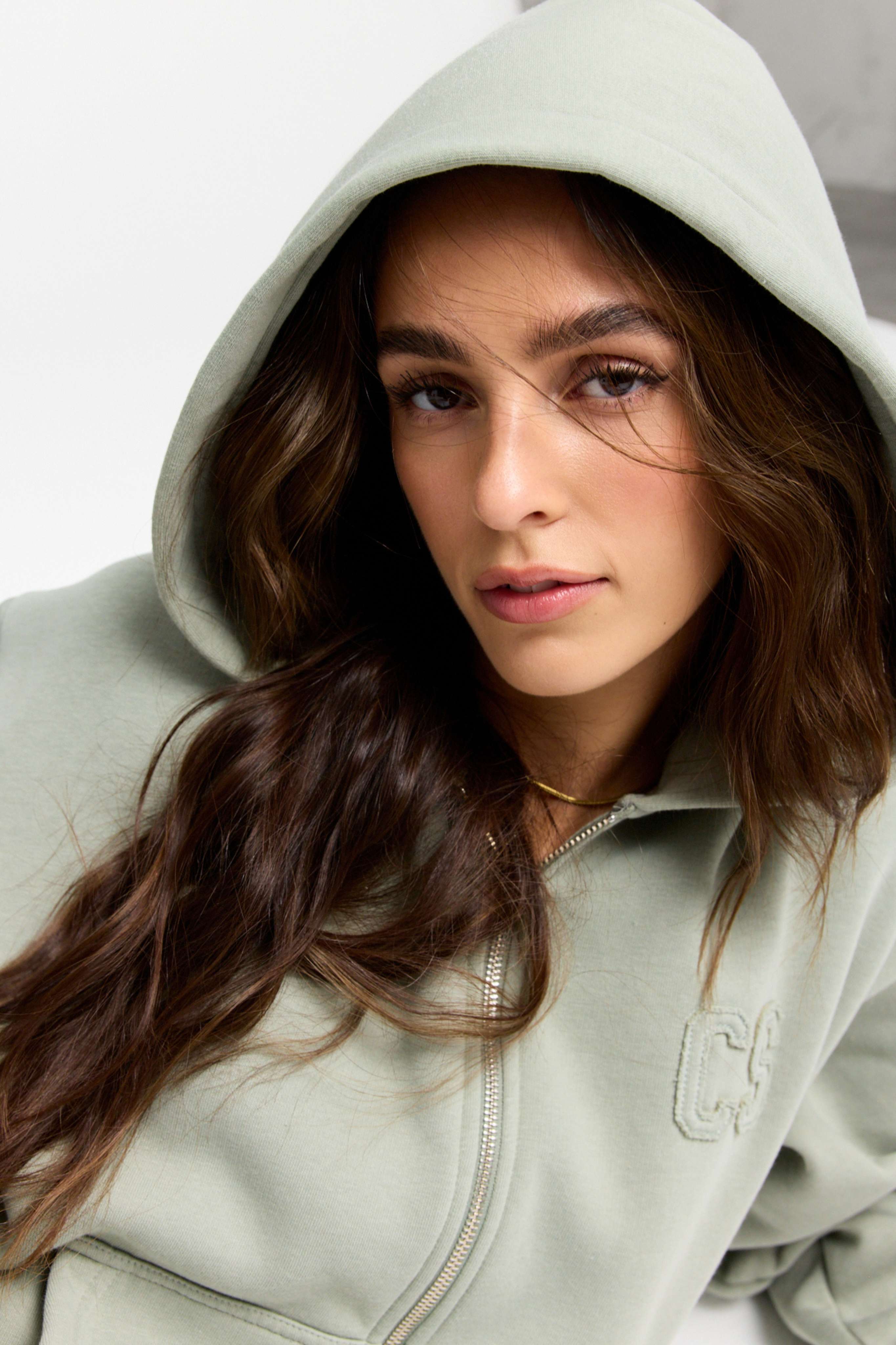 W. CS Zip Hoodie - Olive